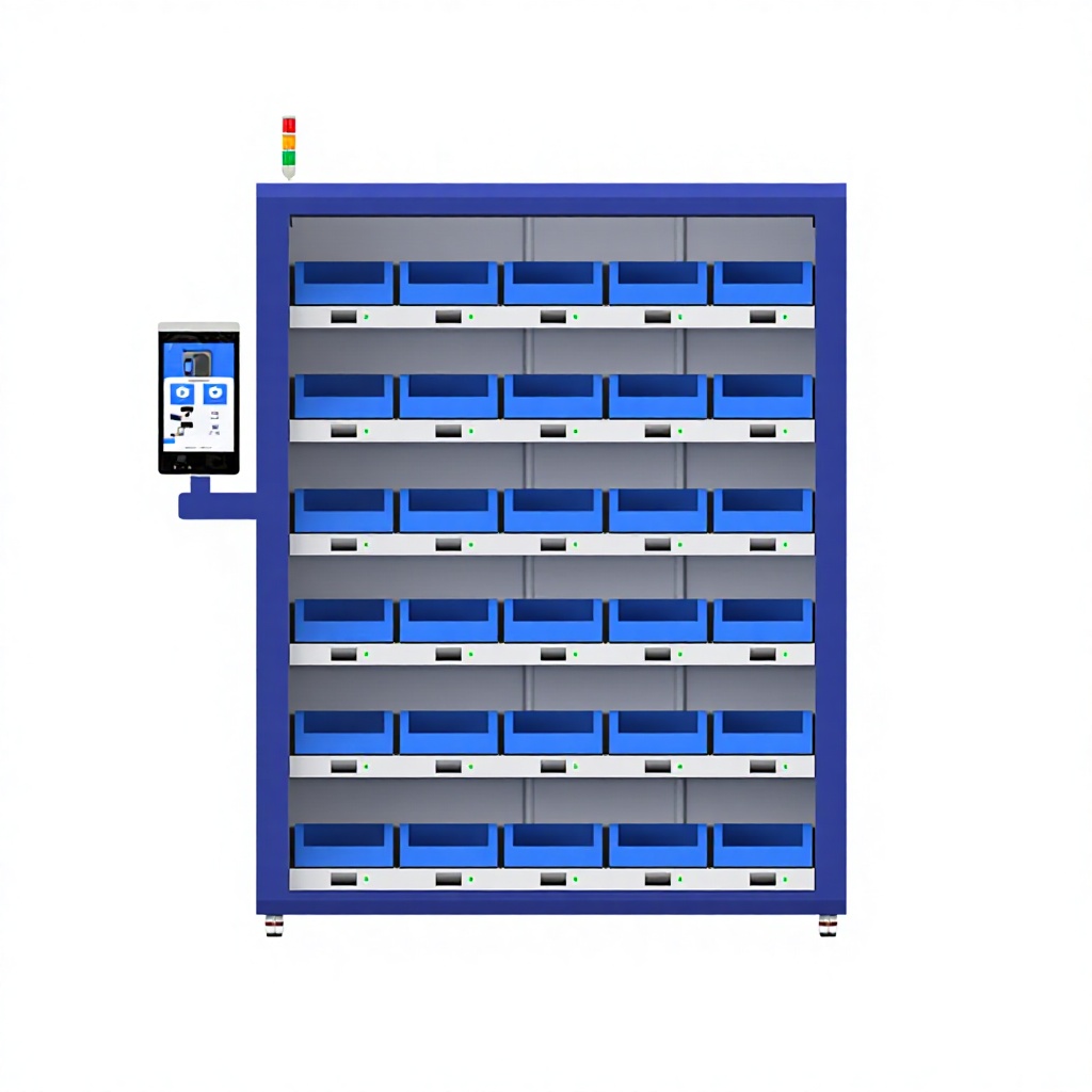 Smart Weighing Shelves with Intelligent WMS, Electronic SMT Material Storage Racks for Digital Warehouse Management Factory Auto