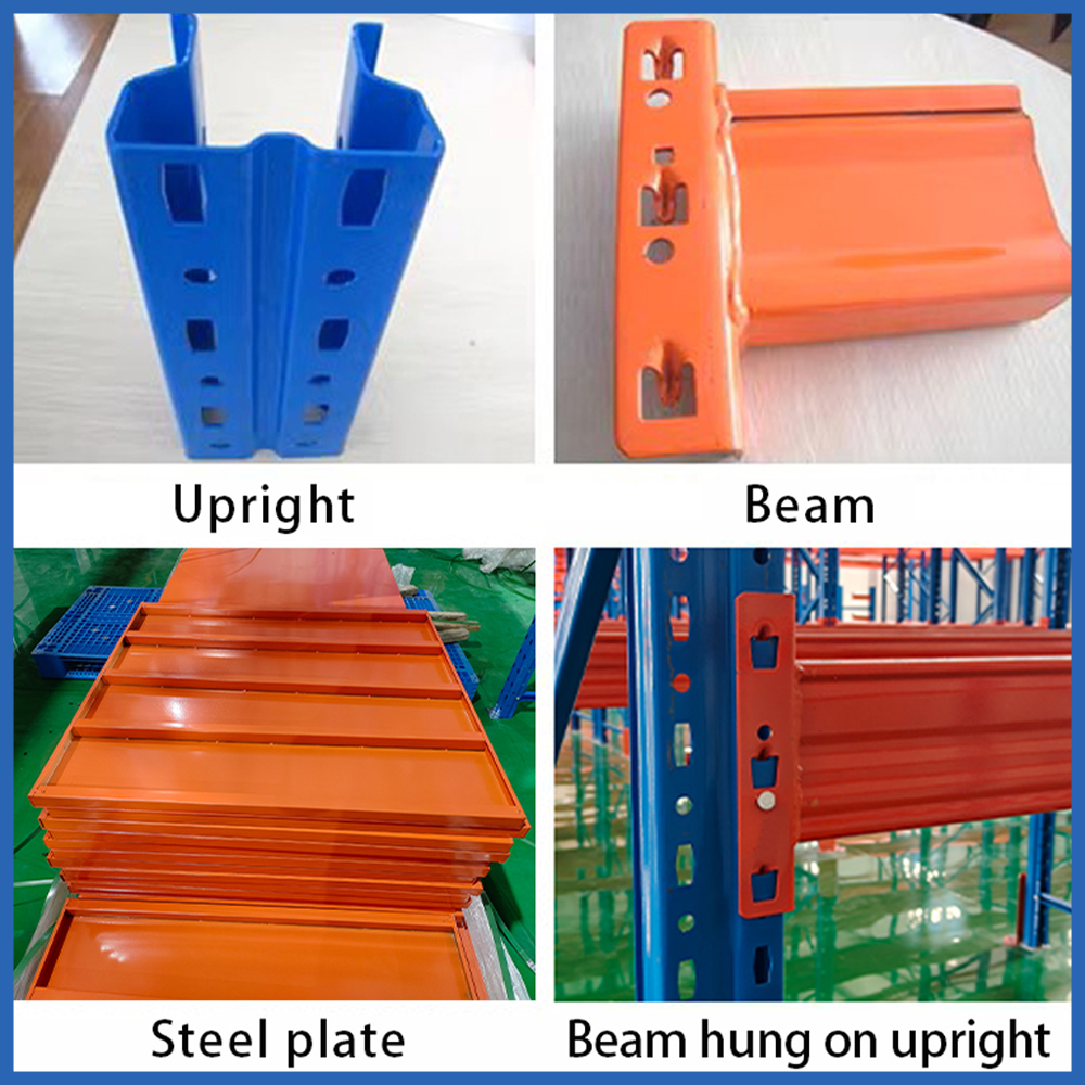 Heavy Duty Warehouse Shelving System Long Span Metal Shelf Stackable Storage Rack for Large Goods Warehouse