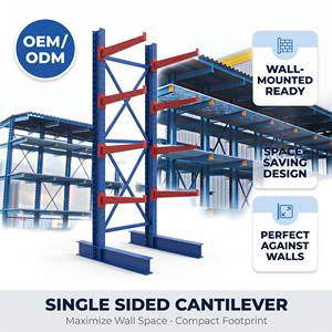 Industrial 5 Layer Heavy Duty Cantilever Rack for Structural Steel Storage Rebar Bar & Tube-Adjustable Warehouse Racking System