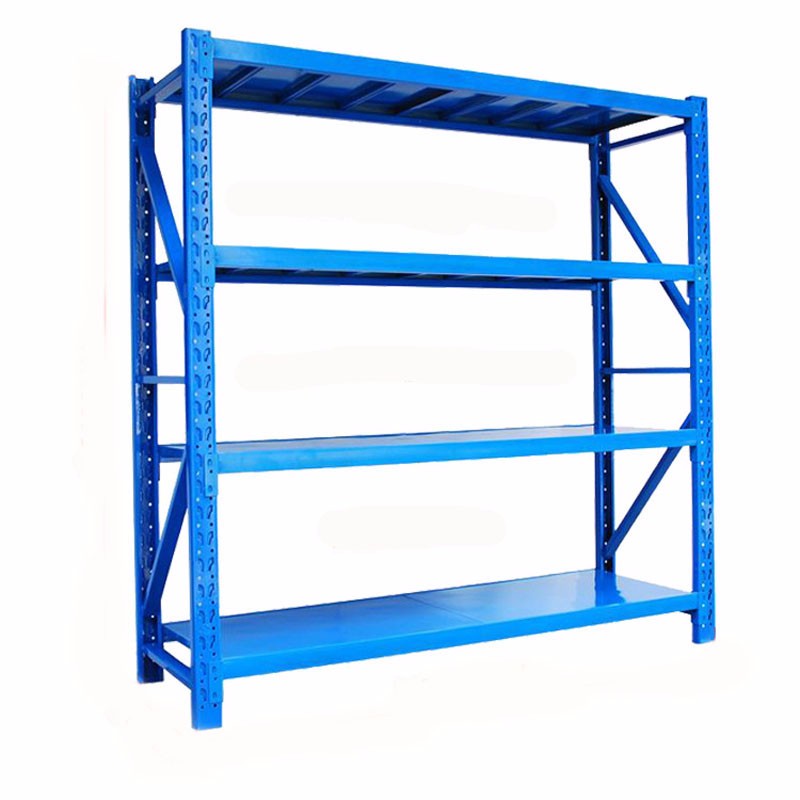 Hotter-shelf Four Layer Blue Color Warehouse Rack Numbering System