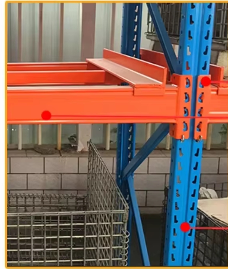 Heavy-Duty Industrial Selective Pallet Rack System Efficient Adjustable Warehouse Racking Bolt Structure for Storage Stacking