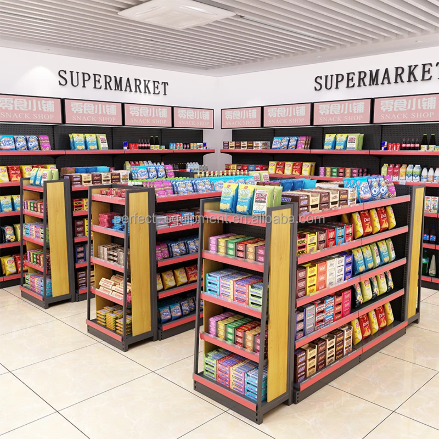 Best Selling China Supplier Longer Service Life Back Rack Shopping Mall Display Shelf