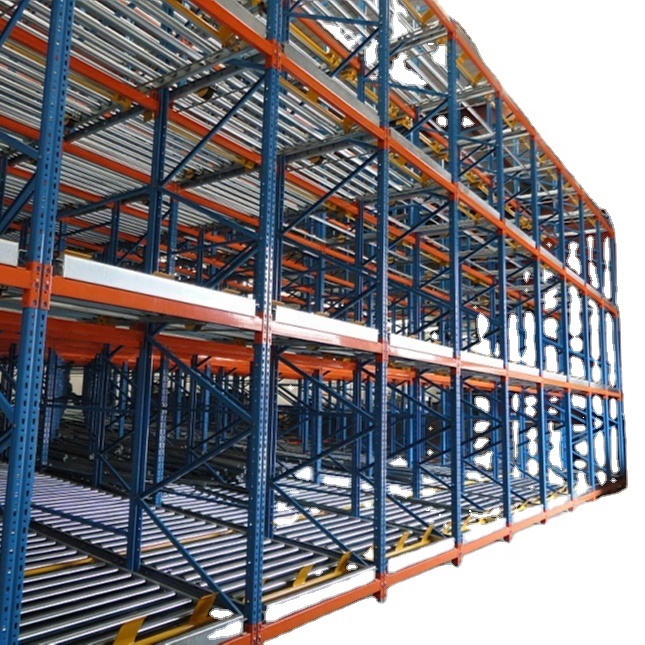 URGO Professional Intensive Storage Flow Rack Roller Pallet Racking For Gravity Racks