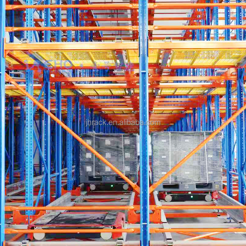 Heavy Duty 4 Way Shuttle Racking System Steel Radio Shuttle Pallet Rack High Density Automated Warehouse Storage Manufacturer