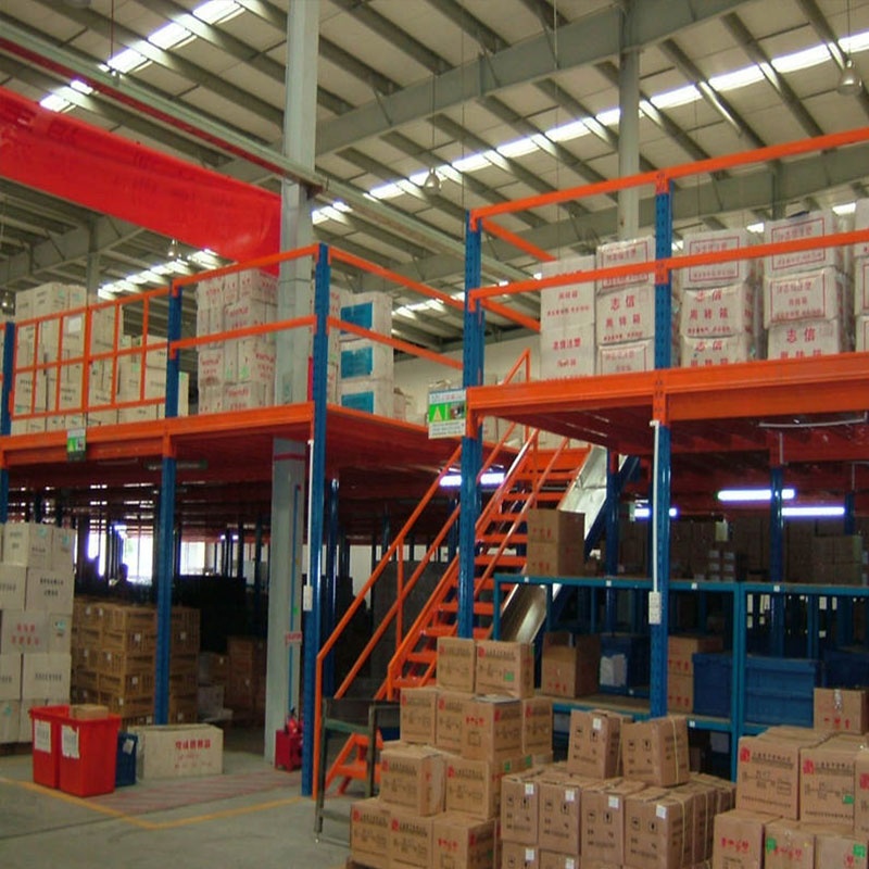 Customized Steel Heavy Duty Modular Corrosion Protected Adjustable Mezzanine Platform Warehouse Storage Rack Multi-Level System