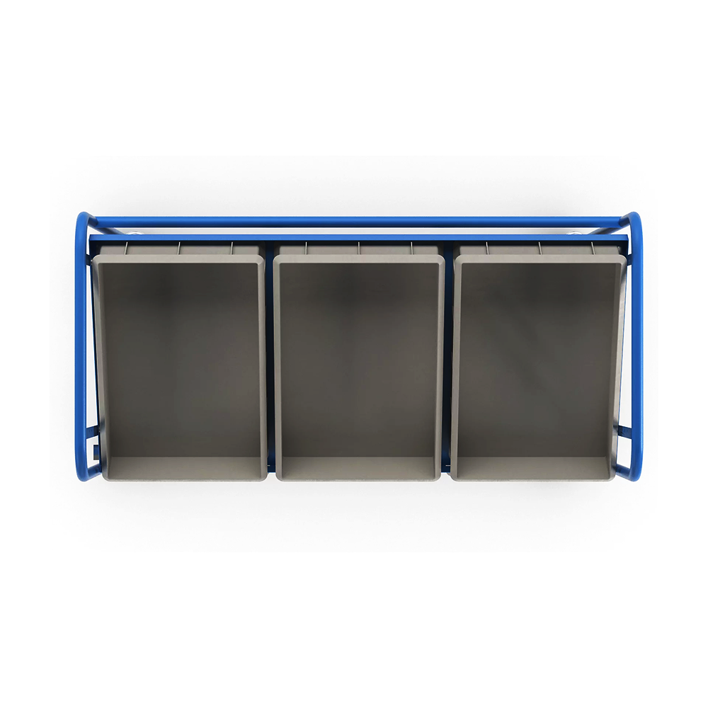 Order Picking Trolley Warehouse Euro Container Shelf Truck 5-level Inclined Shelf Trolley