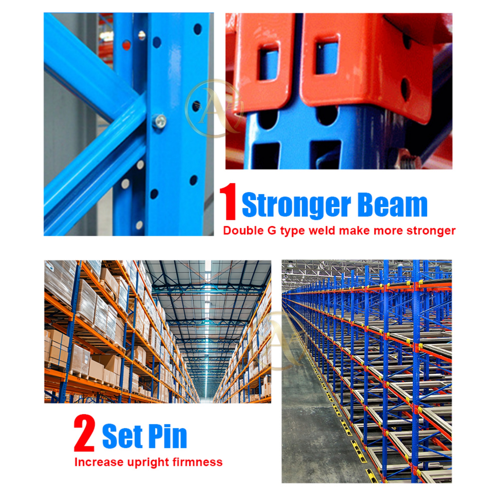 Custom Heavy Metal Interlayer Two-Level Platform Storage Racks Durable Steel Shelving System For Warehouses