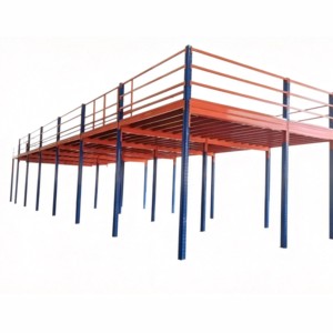Prefabricated Mezzanine Two-Level Prefabricated Warehouse with Mezzanine Heavy Duty Shelving Rack