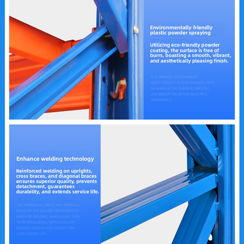 Very Narrow Aisle Pallet Racking VNA Rack Heavy Duty Warehouse Storage Racking System Customized