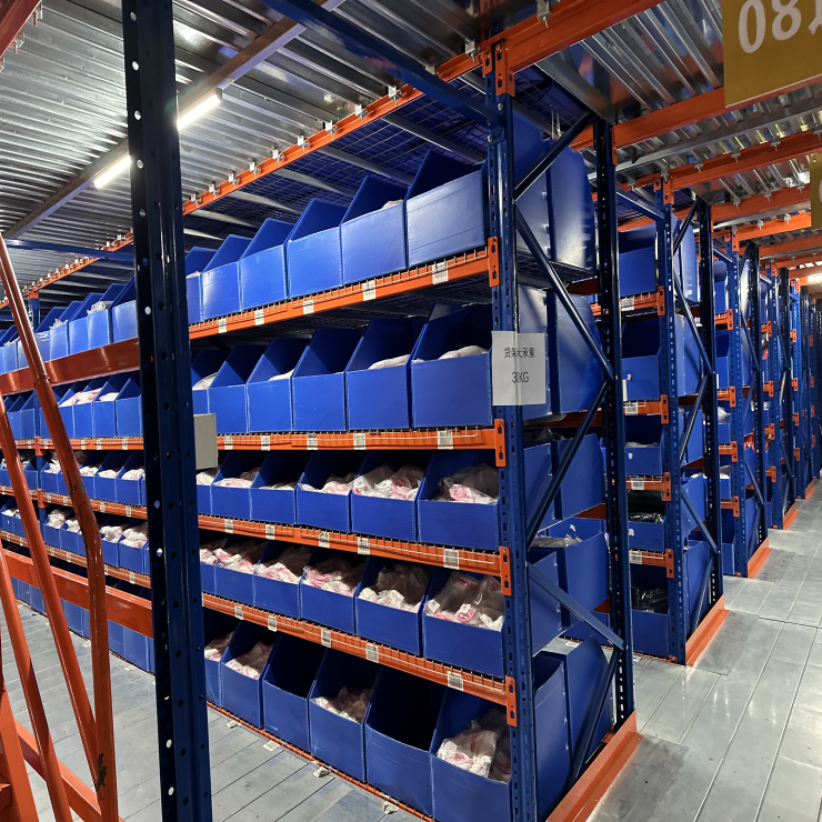 Shelving Organize Heavy Fasteners Plastic Stackable Shelf Storage Bins for Warehouse Industrial Rack Use Display Hardware