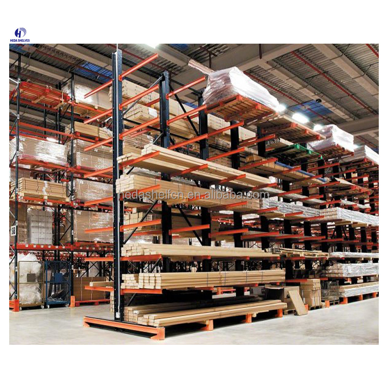Wholesale Industrial Shelves Storage Racks Double Sided Heavy Duty Cantilever Racking System Cantilever Racks