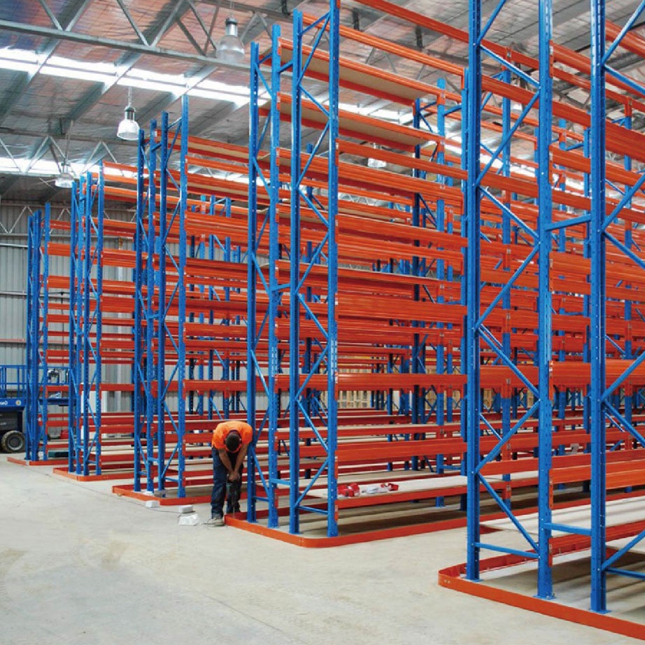 Narrow Aisle VNA Pallet Racking System Adjustable Heavy Duty Cold Rolled Steel Powder Coated High-Density Logistics E-commerce