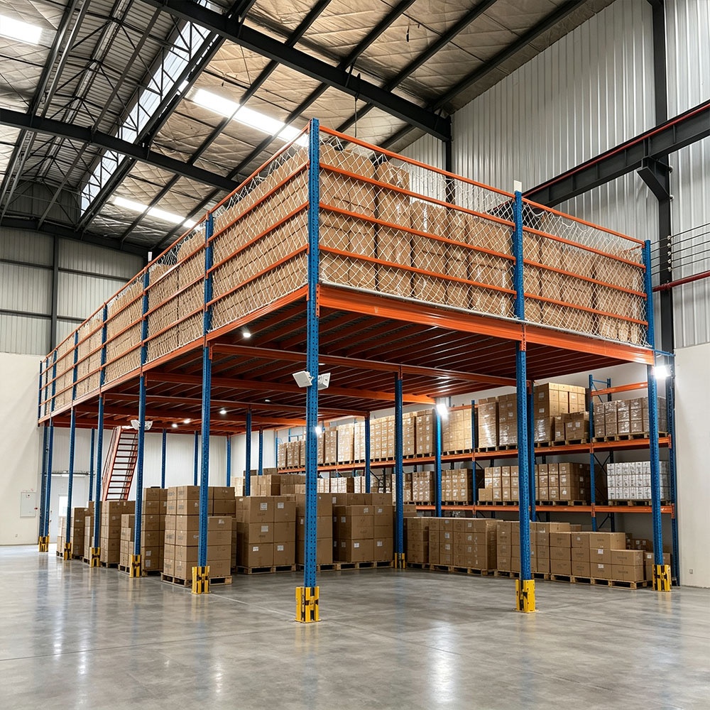 Custom Steel Mezzanine Platform Industrial Storage Mezzanine Floor Loft Racking Multi-level Warehouse Storage Platform Rack