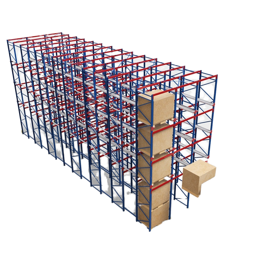 Drive-In Pallet Rack Structural Framework