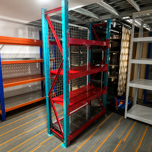 GM Heavy Duty Teardrop Pallet Rack Boltless Adjustable Steel Frame with Safety Beams