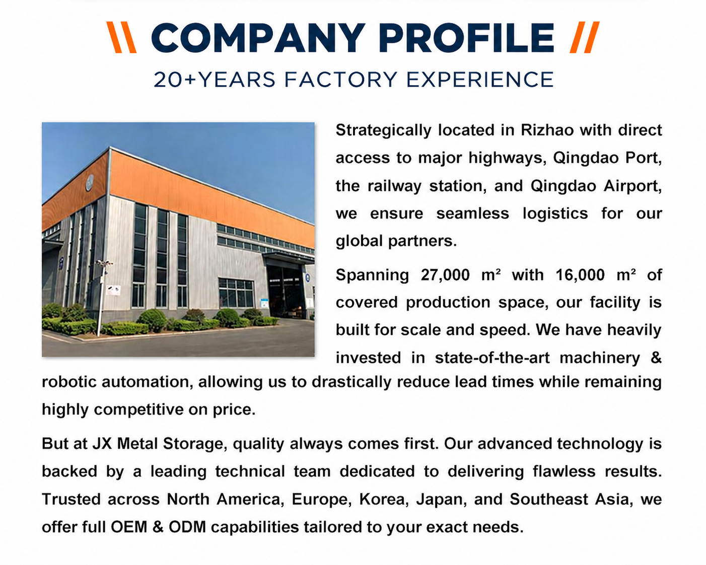 Industrial Storage Application