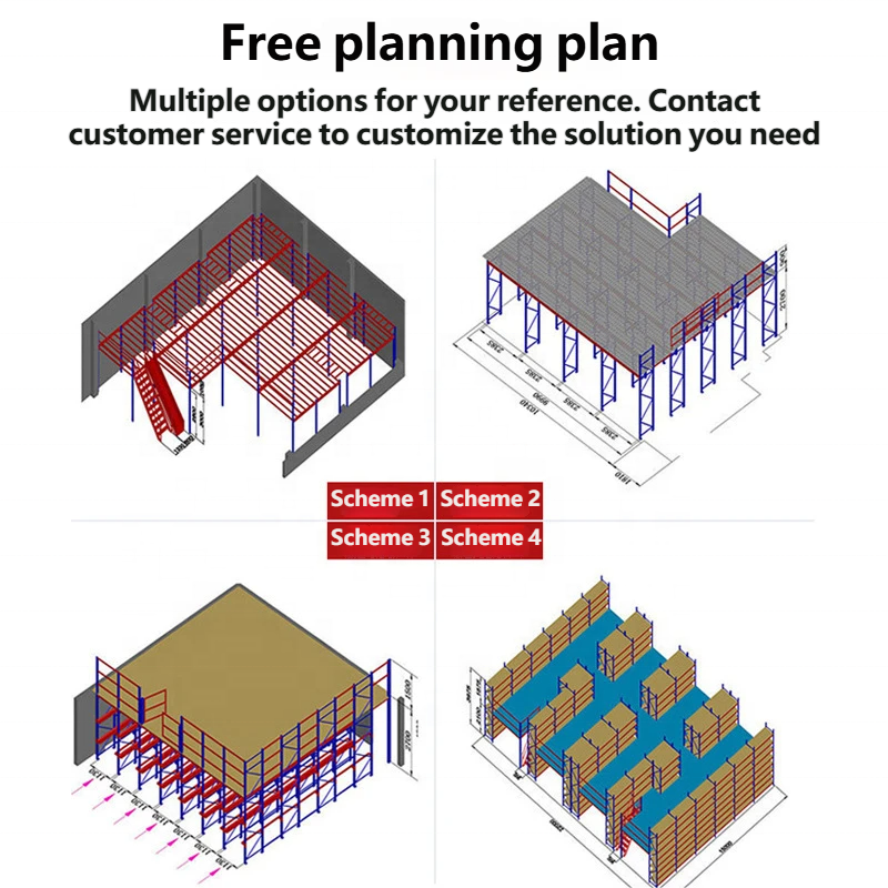 Heavy Duty Rack System Shelf Warehouse Storage Steel Loft Racking Platform Structural Mezzanine Floor Warehouse Racking System