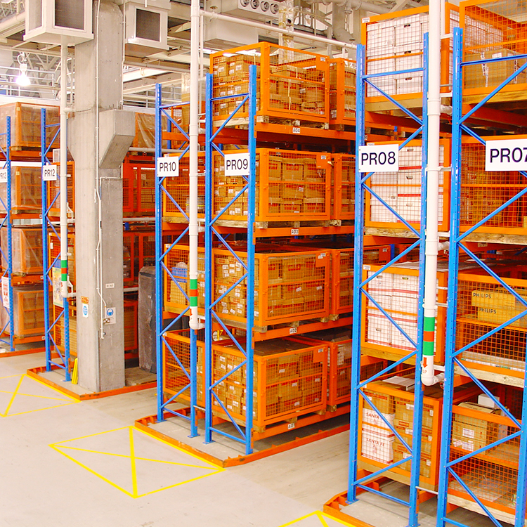 Strong Load Capacity Warehouse Industrial Narrow Aisle Racking Steel Rack System Movable Racking Rack for Pallet Storage System