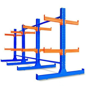 Steel Cantilever Pallet Racking Single Side Heavy Duty Multi-Level Corrosion Protection