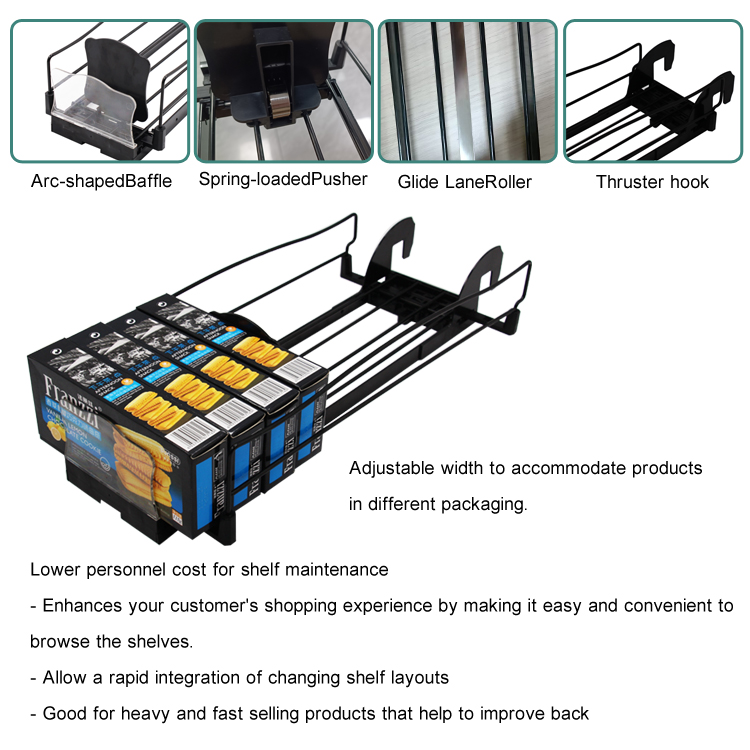 Shelf pusher assembly