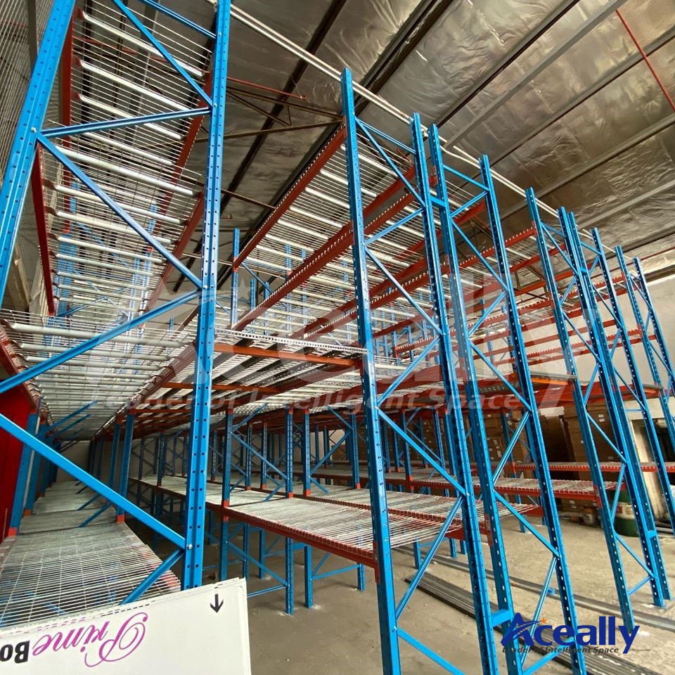 Row Spacer for Selective Pallet Racking Column 5 Layer Corrosion Protection Durable Steel Adjustable Powder Coated Back-to-back