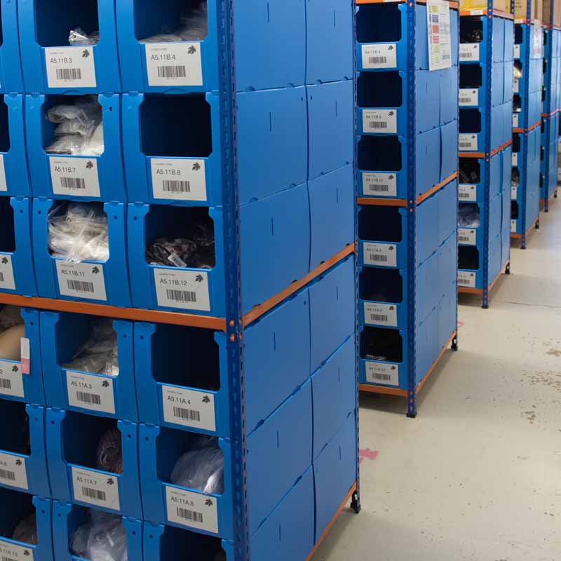 Corrugated Plastic SEMI-OPEN Stacking Warehouse Bin Small Spare Parts Pick Sorting Storage Organizer Box Bin Shelving Wholesale