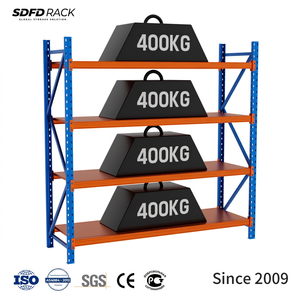 400KG Adjustable Racking Galvanized Sheet Metal Shelving Steel Industrial Storage Rack Heavy Duty Long Span Warehouse Shelves