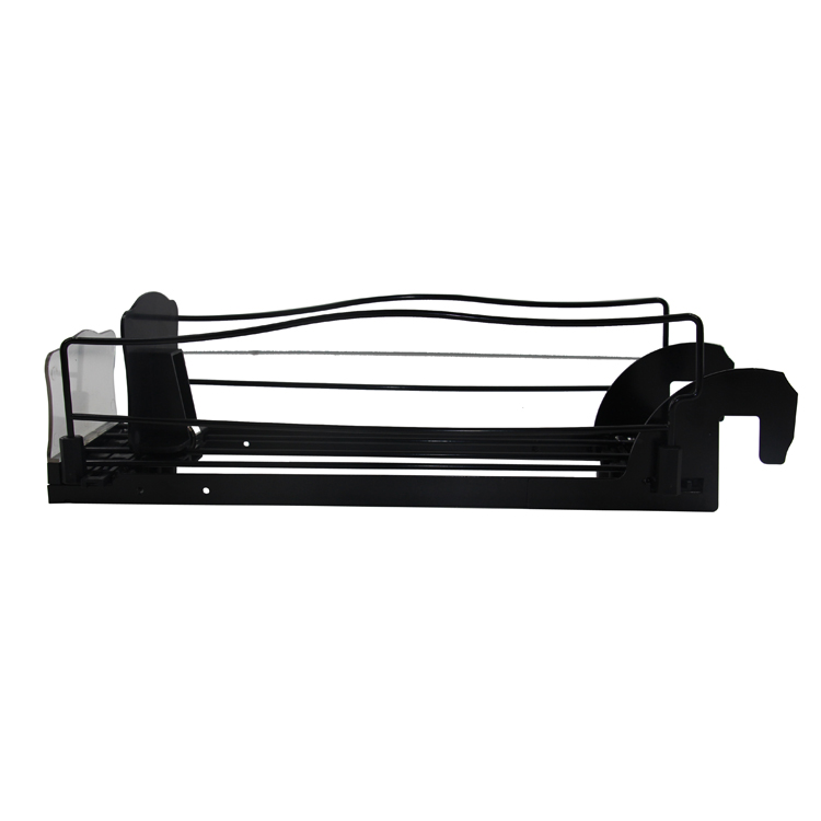 Hang Pusher Supermarket Auto Feed Heavy Duty Foldable Plastic Shelf Pusher System Supermarket Rack 8 Shelves Freestanding
