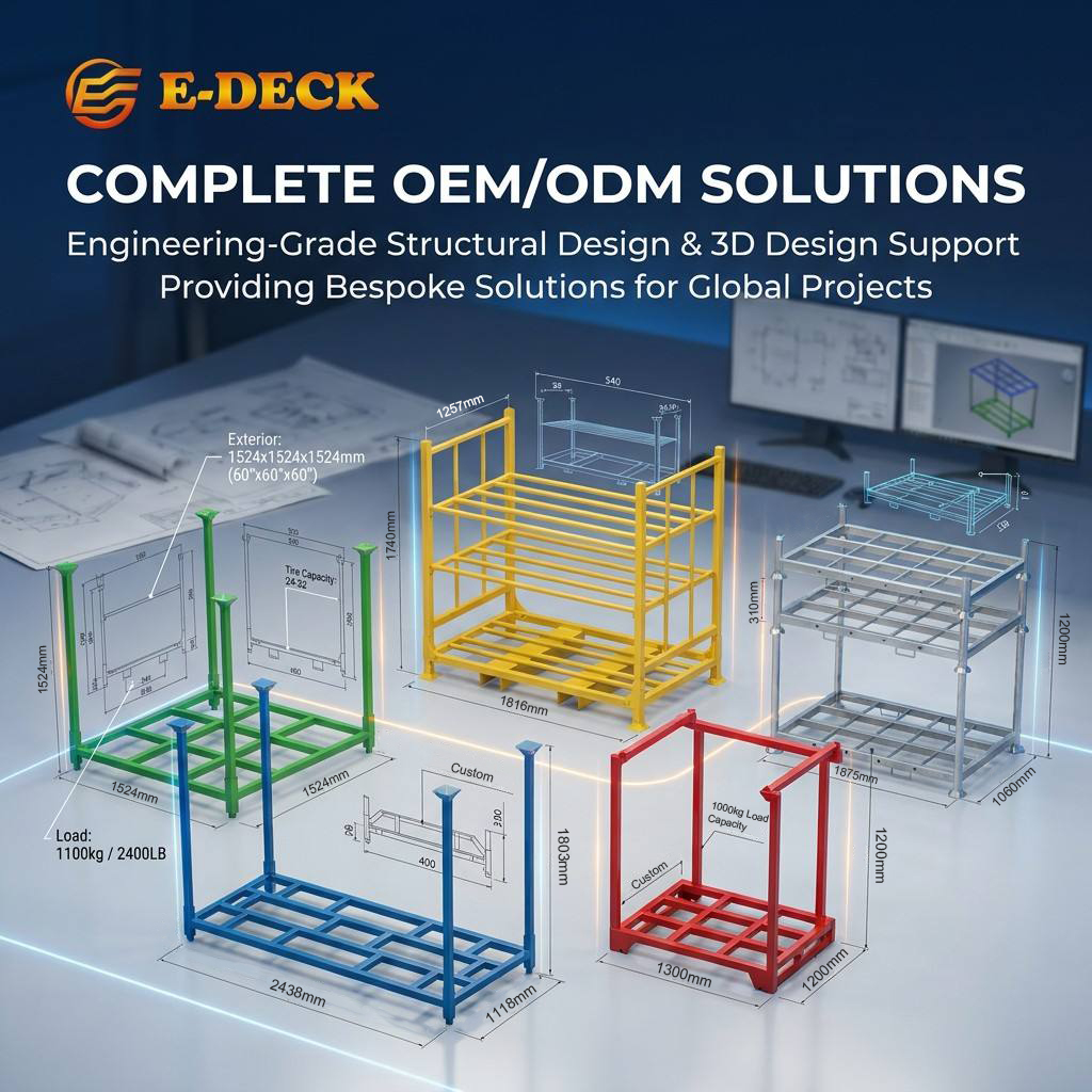 Steel Stacking Storage Detachable Industrial Fabric Roll Galvanized Pallet Racks