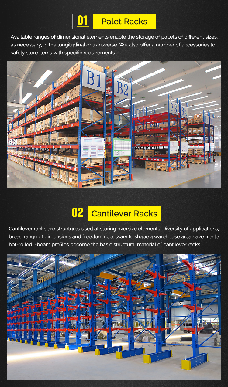 Metal Row Spacers for Supermarket Warehouse Heavy Duty Pallet Racking System