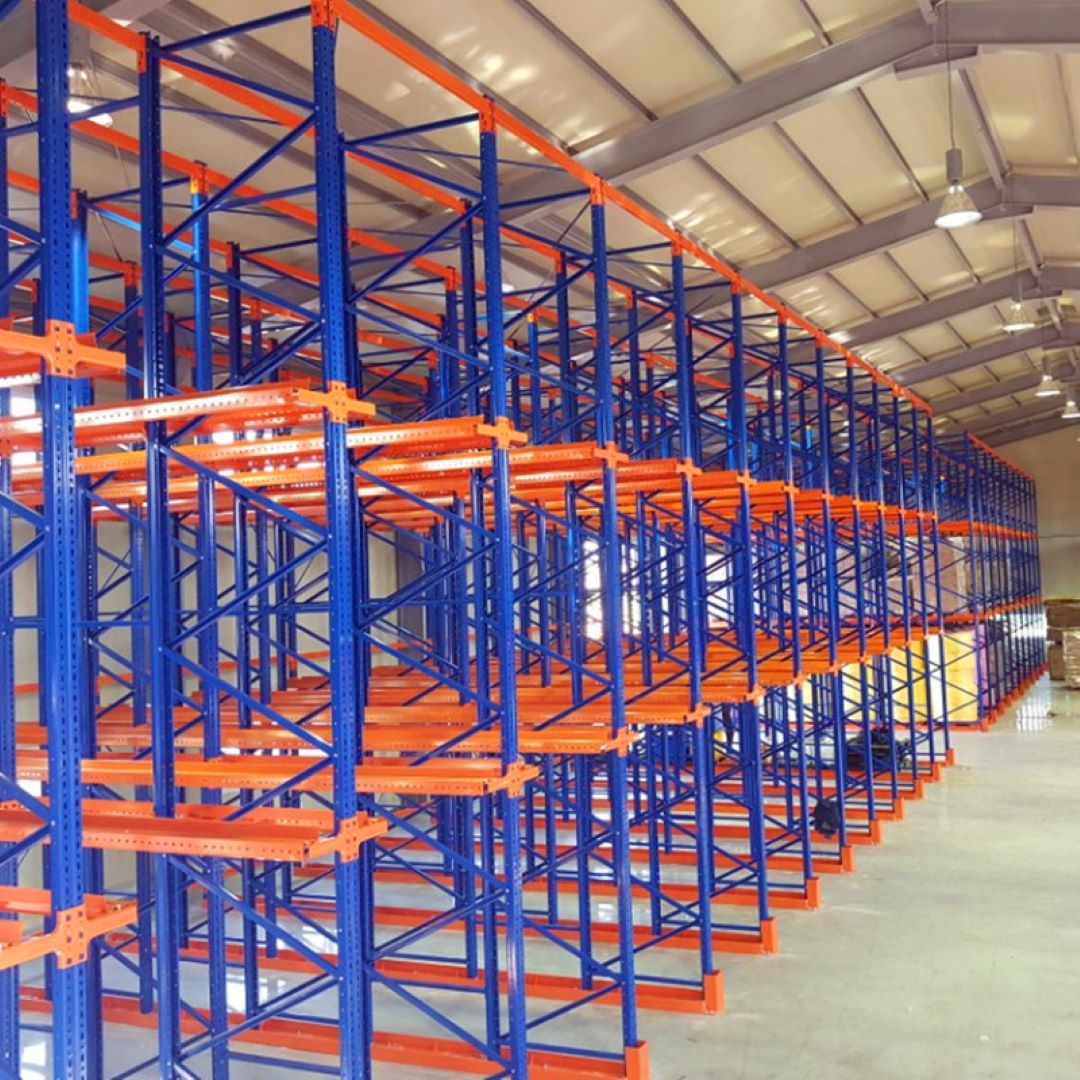 Heavy Duty Steel Drive-In Pallet Racking for Industrial Warehouse Storage Cargo &amp; Storage Equipment