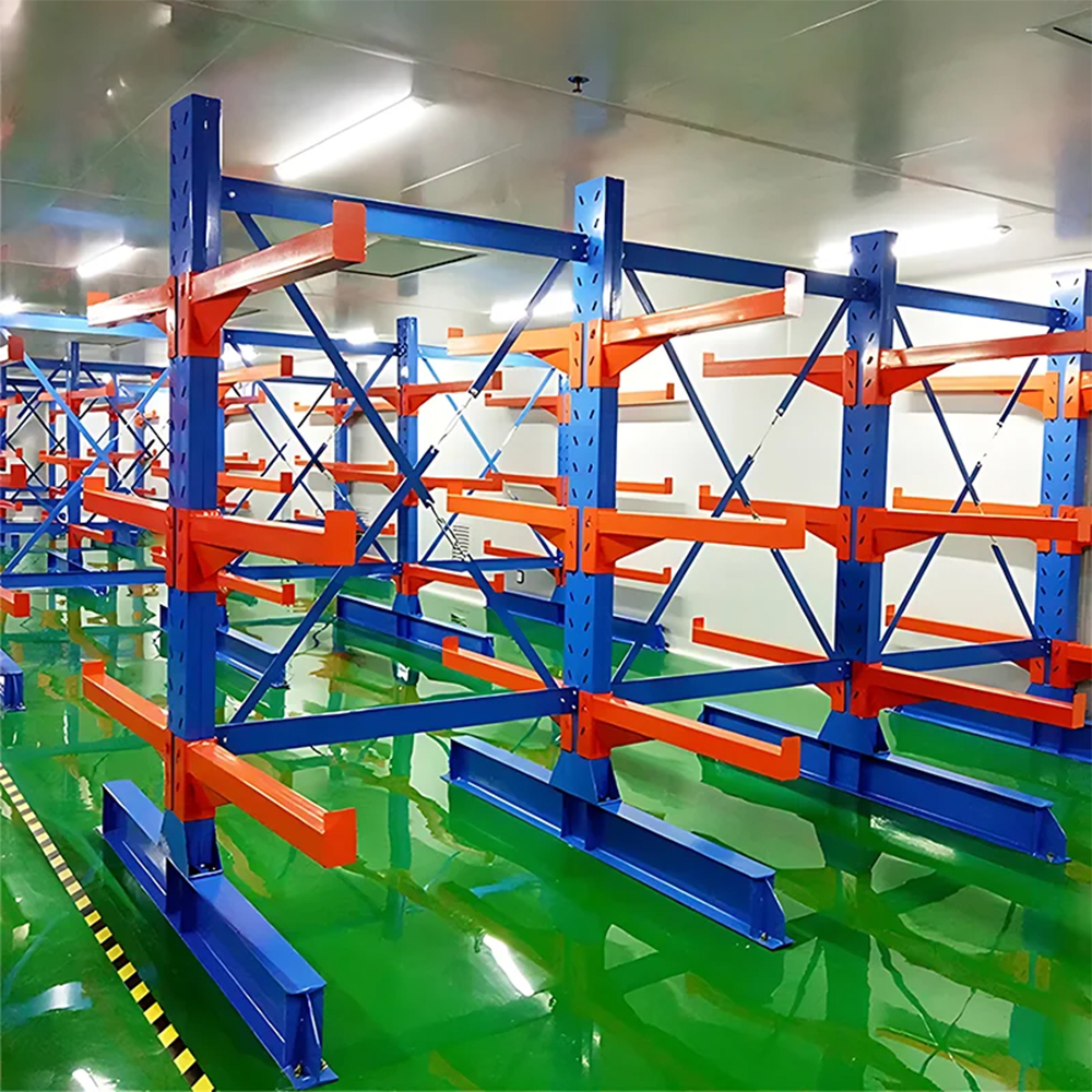 The Factory Sells Powder-coated Cantilever Racking Warehouse Rack Heavy-duty Racks Pallet Single-sided Shelves Cantilever Rack