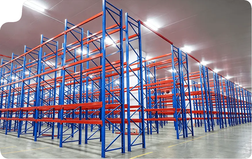 Cold storage racking for frozen and chilled warehouses