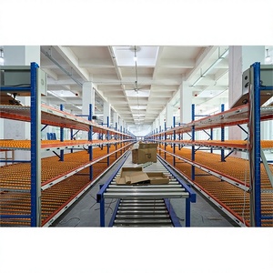 Automated Carton Flow Gravity Racking FIFO Steel Roller Storage