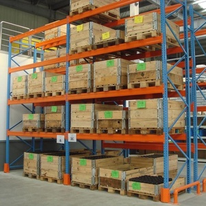 Double Deep Reach Selective Pallet Rack System Industrial Warehouse Storage