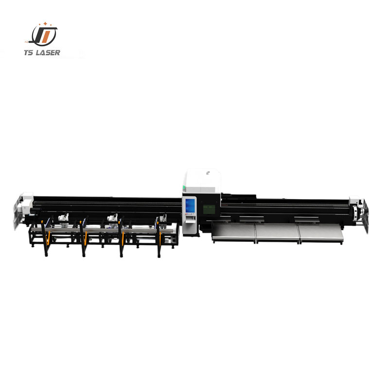 12000w Zero Remnant Heavy-duty Tube Laser 6036 Three Chuck Automatic Loading Crawler-type Unloading Laser Pipe Cutting Machine