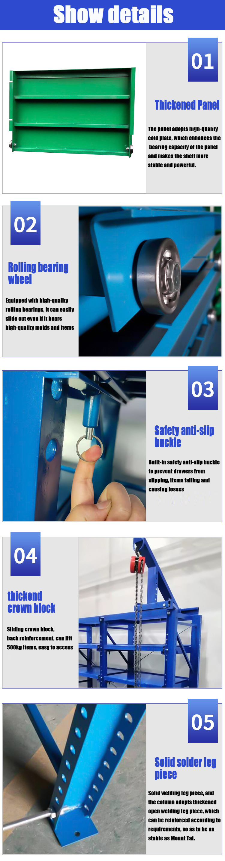 Wholesale Warehouse Metal Storage Industry Manufacture Heavy Duty Mold Rack Mould Shelf System
