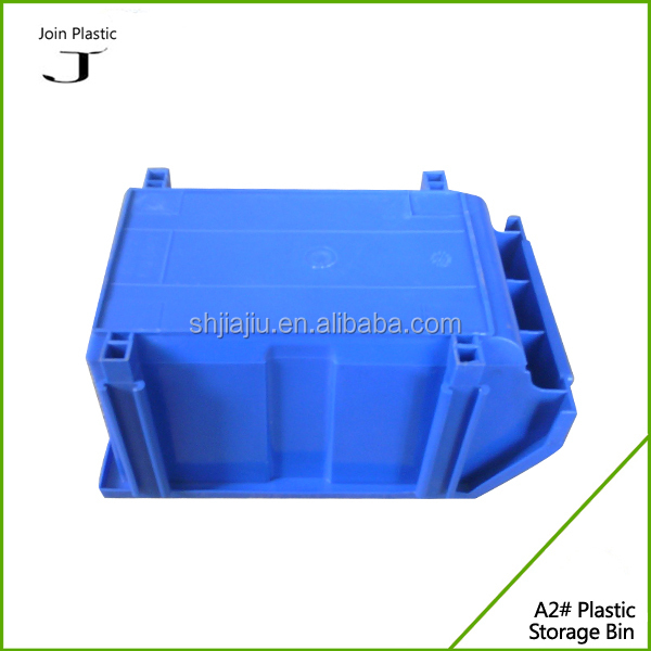 JOIN Blue Plastic Shelf Bin Open Front Stackable Picking Bin Tote for ASRS Warehouse Industrial Parts Storage with Label Holder