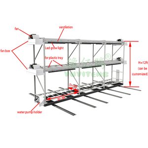 2025 Hot Selling Hydroponics 4ft X 8ft Vertical Grow Rack for Indoor Farming