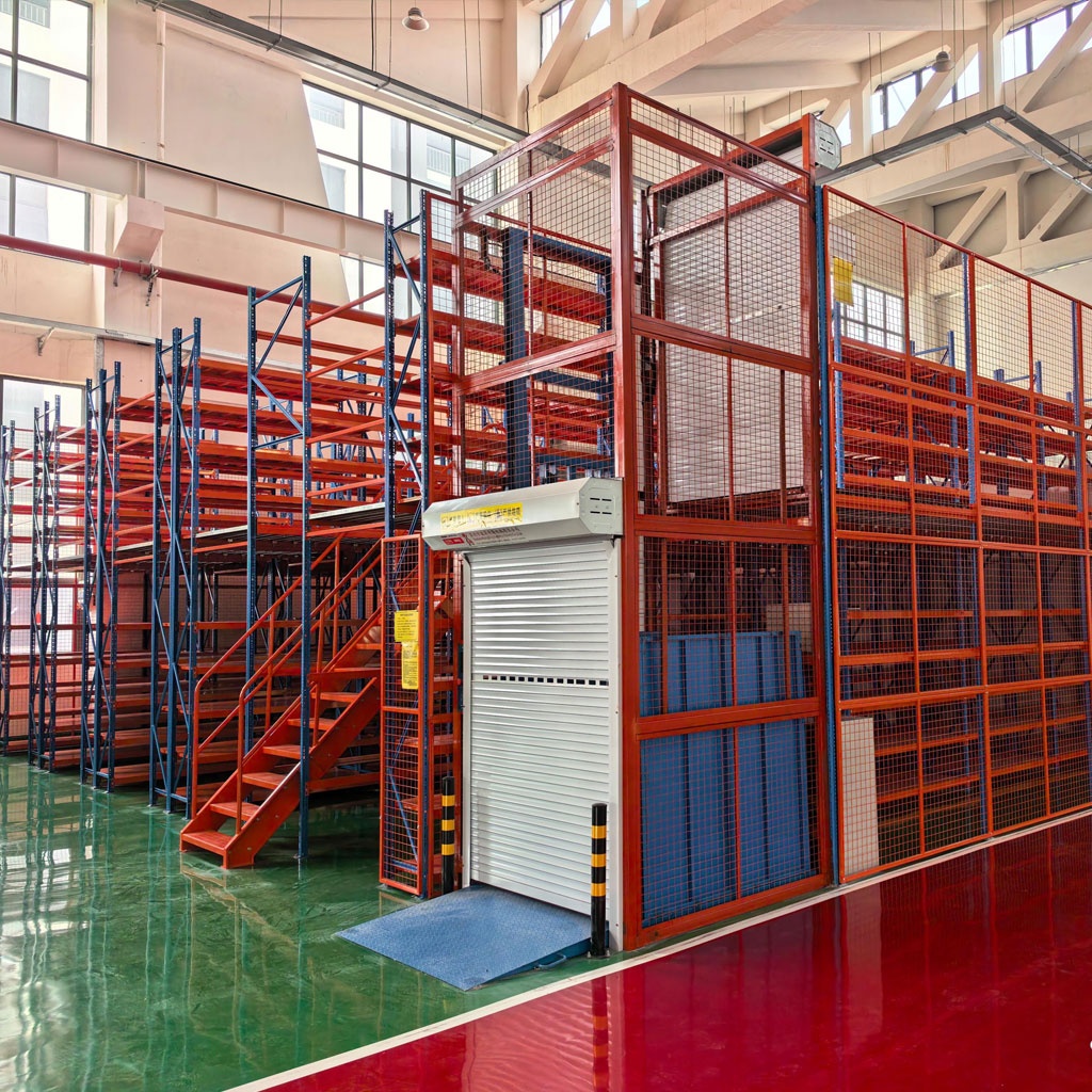 Industrial Steel Heavy Duty Mezzanine Floor Warehouse Platform Rack System with Adjustable Storage Capacity and Modular Design