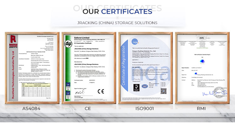 Certificates ISO CE AS4084 RMI