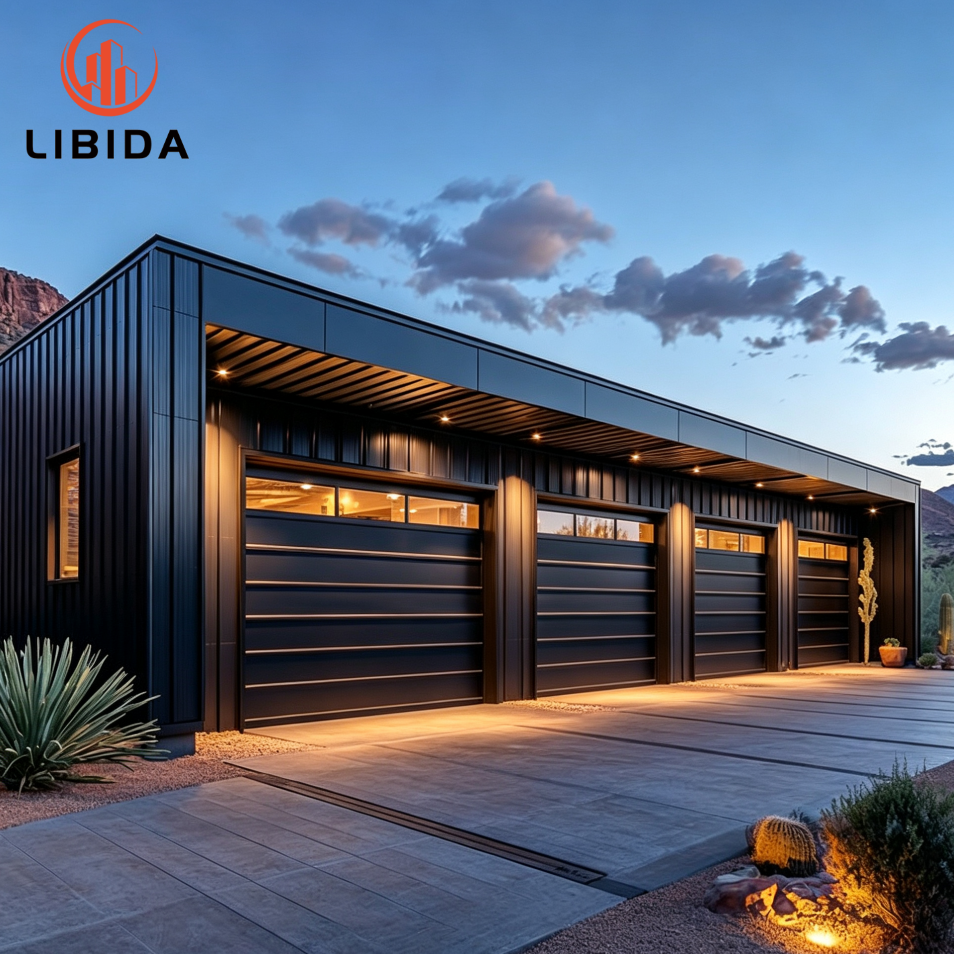 Large Span Steel Frame Storage Warehouse, Custom Prefab Steel Structure Logistics Building Steel Building for Goods Storage
