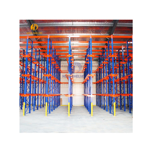 High-Capacity Drive-In Pallet Racking Storage System Drive-Thru Rack