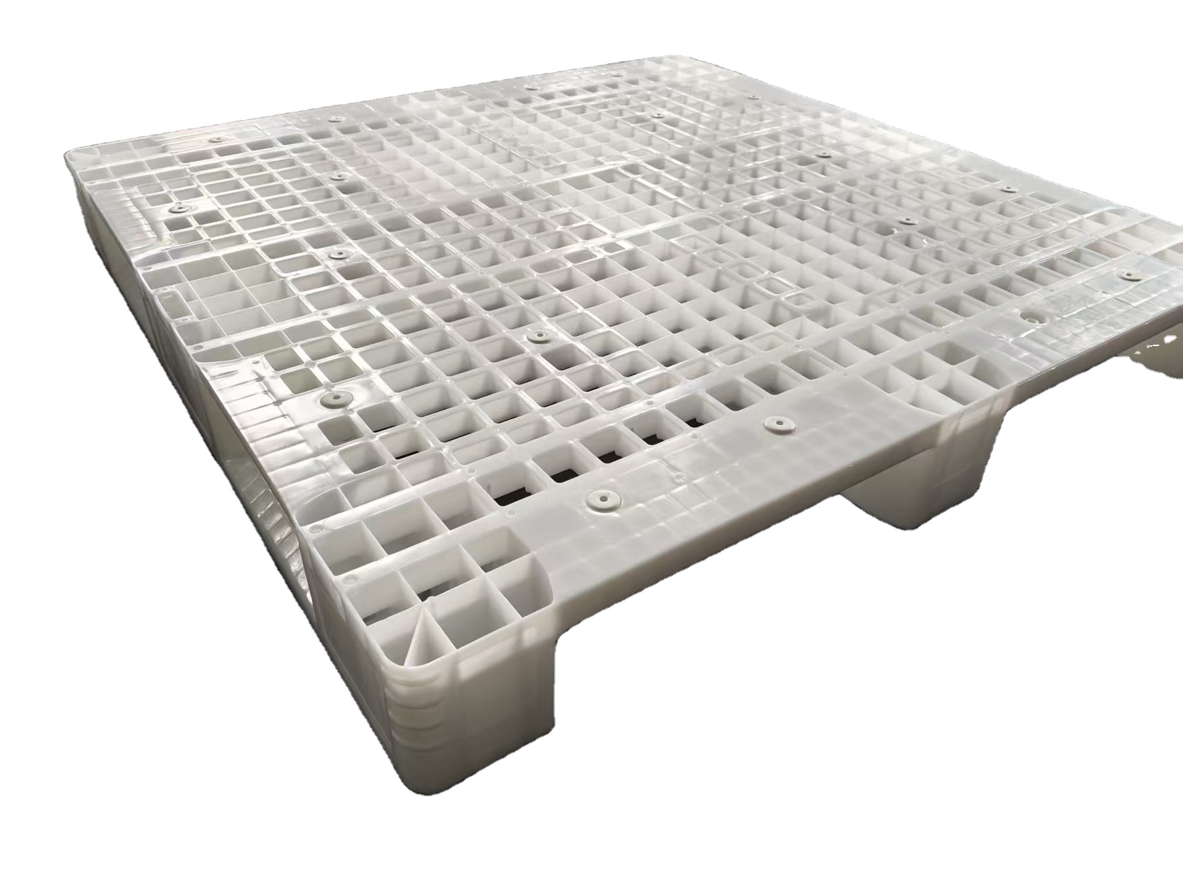 1414 JINDU HDPE Steel-Reinforced Industrial Heavy Duty Pallet Racking 3 Skids Runners 4-Way Entry Single Faced Long Service Life