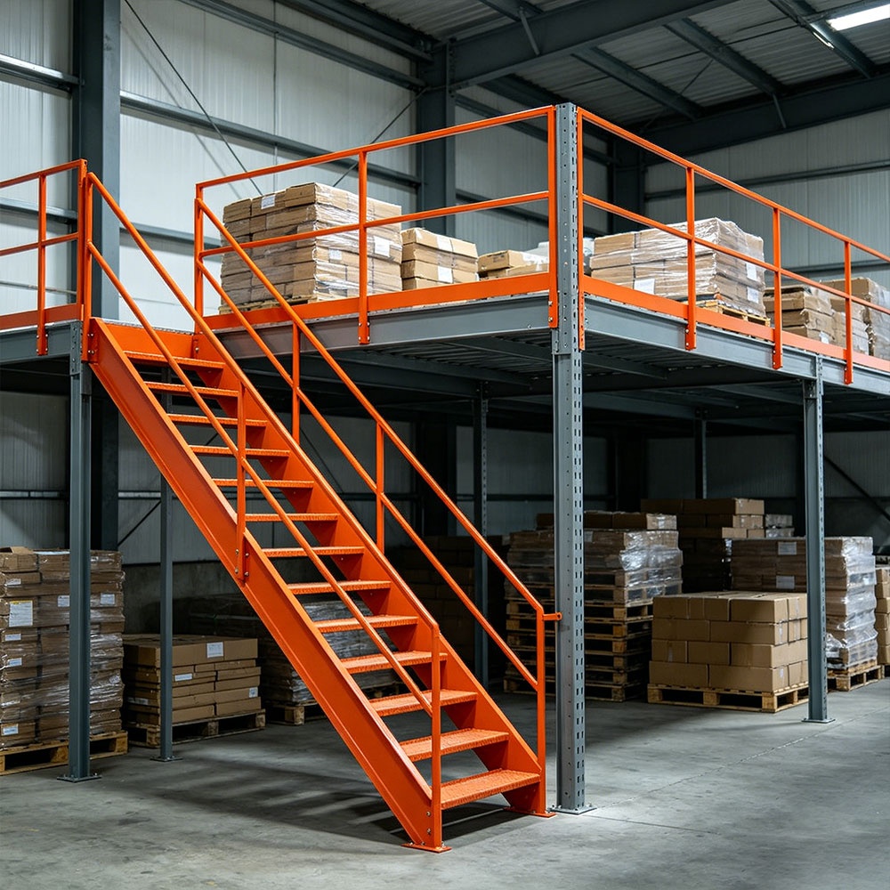 Custom Steel Mezzanine Platform Industrial Storage Mezzanine Floor Loft Racking Multi-level Warehouse Storage Platform Rack