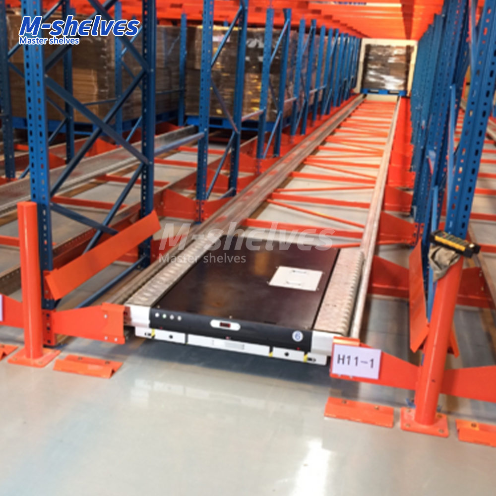 Automated Warehouse Radio Shuttle Pallet Racking System Adjustable Heavy Duty Pallet Rack High-Density Storage Shuttle Rack CE