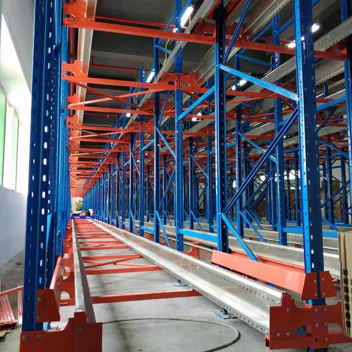 Direct Factory High Quality 5 Iron Pallet Storage Rack Shuttle Rack System High-Density Drive-In Free Layout Design For