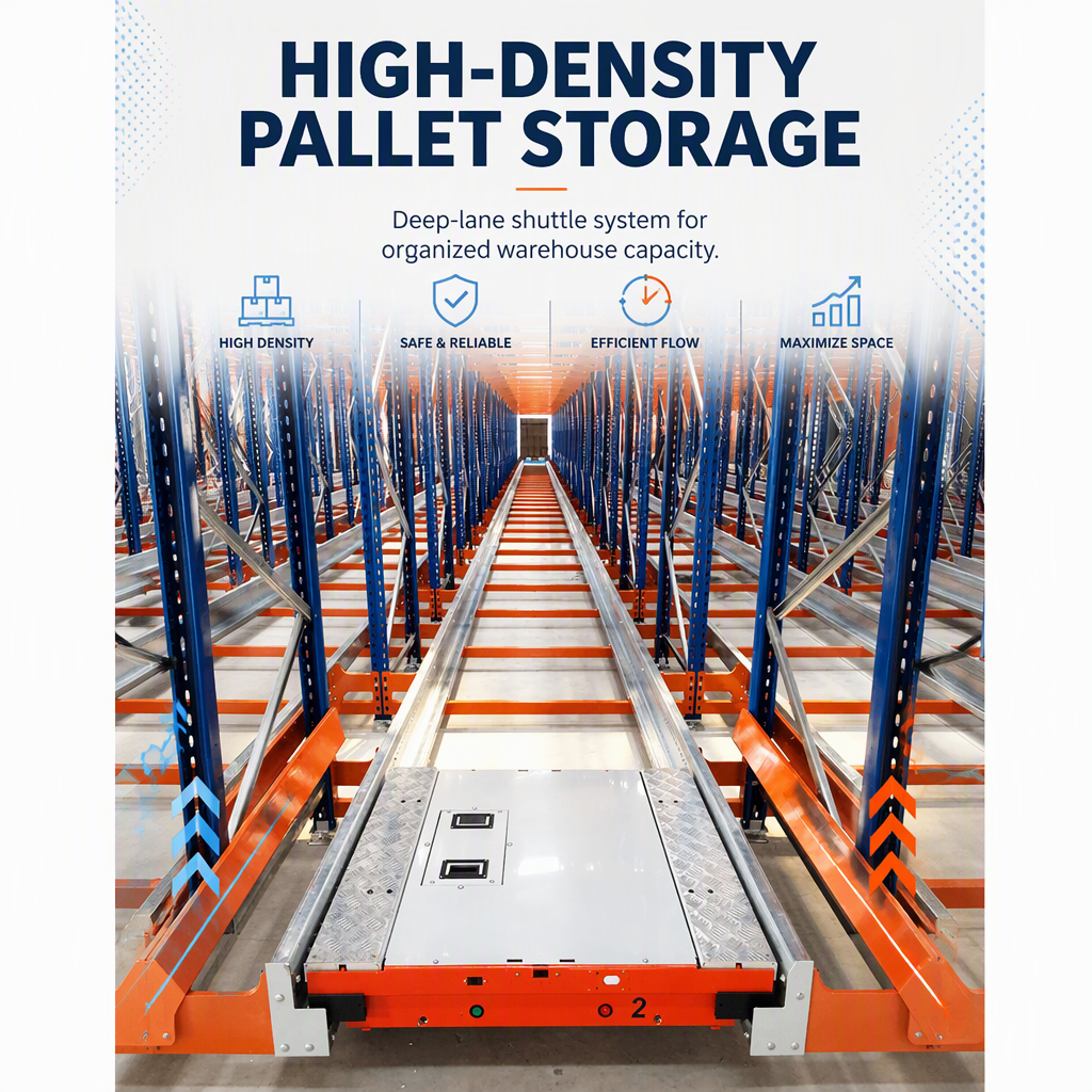 High-Density System Shuttle Car Racking System Asrs Shuttle Racking Agv Asrs Radio Shuttle Racking