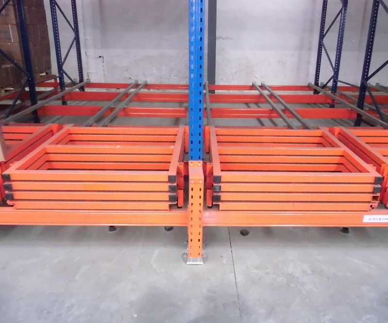 Low Cost Industrial Storage Racking System LIFO Rack Shelving Warehouse Push Back Rack