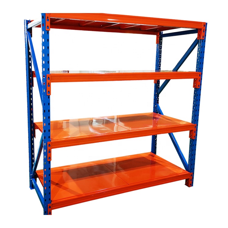 Industrial Storage Shelves Garage 4 Layer Long Span Medium Duty Rack Longspan Shelving